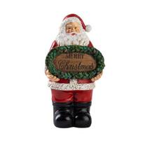 Kalėdinė dekoracija Senelis Kalėda dervos statulėlė šventiniam namų dekoravimui Šventinis laikantis ženklą ornamentas lentynai ir židiniui Santa Claus