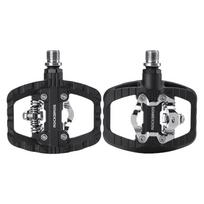 Rockbros Bicycle Pedals Half Lock Flat Pedal 2-In-1 Anti-Slip Nylon Mtb Bike Pedals Dustproof Flat Cleat Platform For Shimano