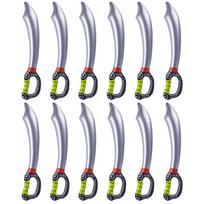 12 Pcs Inflatable Pirate Weapons Set For Kids Party Inflatable Sword Birthday Party Supplies Boys Cosplay Toys Stage Props