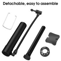 Bike Air Pump Manual Inflator With Gauge High Pressure 120 Psi Bicycle Floor Pump Schrader Valve Balloon Football Tire Inflator