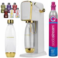 Zestaw Saturator Sodastream Art Biało-Złoty Butelka + Nabój + Dodatki