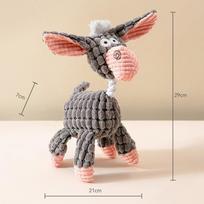Best-selling pet pineapple grid shape dog cotton rope teething and bite-resistant cat toy plush sound interactive toy rožinė
