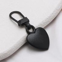 5PCS Sewing Zippers Puller Head Heart Shape Detachable Metal Zipper Slider Repair Kits for Bags Backpack Coat Zipper Pull Tab 5PCS juoda