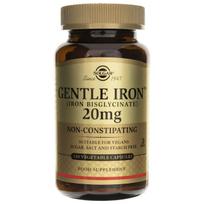 Solgar „Gentle Iron“ 20 mg – 180 augalinės kapsulės