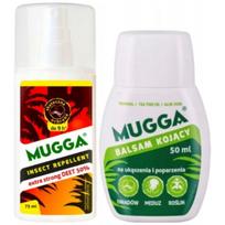 Mugga Ypač stiprus 50 % DEET purškiklio rinkinys + raminantis balzamas nuo įkandimų