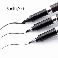 3pcs Chinese Calligraphy Brush Pen for Signature Drawing Art Supplies Stationery School Supply A6867