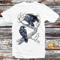 Hugin And Munin Ravens Norse Mythology Viking God Odin Raven T Shirt B1177 2XL