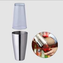 Stainless Steel & Glass Cocktail Shaker Set