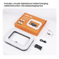 Three-color Dimming Ring Rabbit Cage Fill Light Selfie Live Broadcast Photography Light with Bluetooth Selfie Reverse Charging