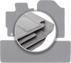 Gray car mats for: Toyota Yaris III petrol (2011-2019)