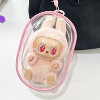 15cm Labubu Skaidrus Apsauginis Dangtelis Monstro Žaislas Elfo Lėlės Dangtelis Laikymo Dėžutė Mielas Elfo Pliušinis Žaislas Vitrininis Dangtelis Šventės Lėlėms