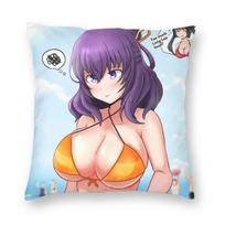 Legend Of Heroes Rixia Mao Square Pillowcase Polyester Linen Velvet Printed Zip Decor Bed Cushion Cover 30cmx30cm