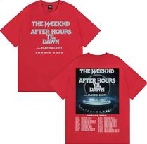 The Weeknd After Hours Til Dawn Europe 2026 T-shirts Men Women Vintage Hip Hop Style T Shirt Unisex Casual Short Sleeve T-shirt M