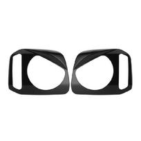 Black Bezels Front Light Headlight Angry Bird Style Trim Cover for Jimny 07-17 1