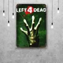 Left 4 Dead 2 Video Game Retro Vintage Tin Sign Poster Decorative Plaque Metal Plate Wall Decor 20x30cm（7.8x11.8inch）