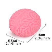 Brain Mini Squishy Squeeze Ball Funny Brain Balls Stress Easing Toy For Teens Adults Party Favors Easter Halloween Birthday Gift