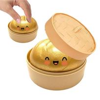 Dumpling Cute Toy Set Stress Easing Fidget For Kids Adults Cute Kawaii Glitter Food Sensory Toys Gift In Steamer