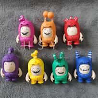 7 vnt./rinkinys Originalūs anime animaciniai Oddbods mielūs žaislai lėlės PVC figūrėlės vaikams suaugusiems Vaikų gimtadienio dovana Šventinė dovana Tinka biurui namams S