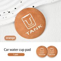 2pcs Suede Car Coaster Water Cup Bottle Holder Anti-slip Pad Mat For TANK Great Wall 300 2022 2023