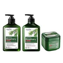 3PCS Rosemary Mint Shampoo & Conditioner & Hair Mask Set, Promotes Hair Growth & Scalp Health, Strengthen Weak and Brittle Hair for All Hair Types