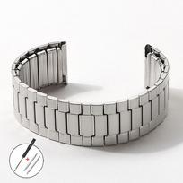 Elastic Stainless Steel Watch Straps 22mm for Seiko for Huawei for Omega Stretch Elastic Metal Watch Band for Men Women Bracelet 22mm&M-150mm sidabras