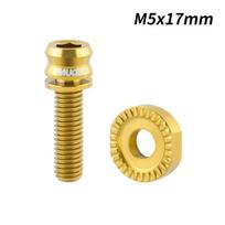 Arc-shaped Bike Frame Fixing Screws Titanium Zinc Zinc Alloy Bicycle Fixing Screw Gasket  Bike Accessory auksas