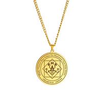 LIKGREAT Mammon Necklace Money Talisman Neckalces Abundance Prosperity Talisman Business Success Jewelry Gift for Men Women 60cm