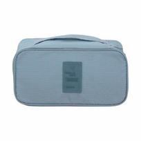 Portable Multi-function Organizer Bag Waterproof Bra Underwear Organizer  Cosmetic mėlyna