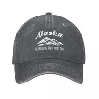 Kasdienė Aliaska Šaukia Kalnai Beisbolo Kepuraitė Vyrams Moterims Sendinta Išplauta Snapback Juokinga Kelionių Citata Lauko Treniruotėms Skrybėlės S įvairiaspalvis