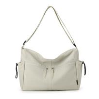 Waterproof Nyl Bag Women Large Multi-Pocket Messenger Computer Travel Shopping Tote Casual Shoulder Crossbody Work Purse 2026 smėlis