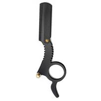 Thumb Manual Razor Straight Edge Haircut Beard Eyebrow Shaver Men Depilation Razor Hairdresser Trimming Replaceable Blades