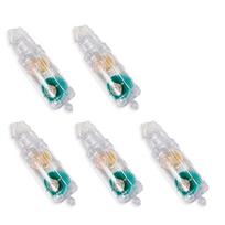 5 Pcs Double Sided Tape Refill 0.23 Inch x 16.40 Ft, Adhesive Tape Roller Refills, for Scrapbooking Card Making DIY Accessories