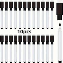10pcs Dry Erase Markers With Brush Tip - Smooth Writing & Easy Clean, Perfect For Classroom And Office Supplies