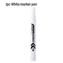 1/6 Pcs White Marker Paint Pens Waterproof Rubber Permanent Marker Pen Car Tyre Tread Environmental Tire Painting Dot Markers