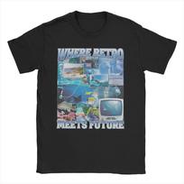 Frutiger Aero Where Retro Meet Future Old Men Women T Shirts School Computer 2000s Tees T-Shirt Pure Cotton 4XL 5XL 6XL Clothing S įvairiaspalvis