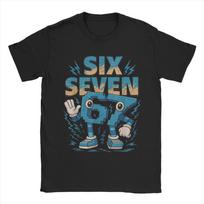 67 Six Seven 6-7 Funny Italian Brainrot Outfit Men Women T Shirts 100% Cotton Tee Graphic Printed  T-shirt Clothes S įvairiaspalvis