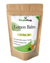 VY VedaYug Lemon Balm Tea - 40 Eco-Friendly Tea Bags | Herbal Infusion Lemon Balm Caffeine-Free | Vegetarian 52g Pack