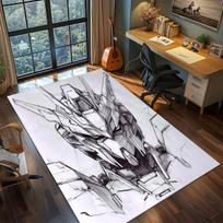 Gundam Anime Mecha Robot Rug Carpet Large Area Rug Non Slip Washable Floor Mat Gamer Room Bedroom Home Decor 60x90cm