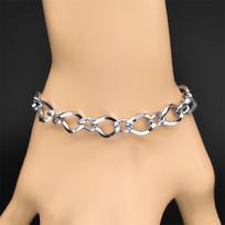 Hiphop Link Chain Necklace for Women Man Gold Color Stainless Steel Trendy Male Bracelet Daily Wear Wedding Party Gift Jewelry