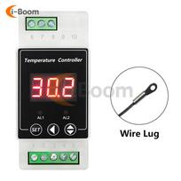 AC 110V 220V Thermo-Hygrometer NTC Probe High Precision Thermostat Temperature Controller Bidirectional Relay LED Display DC 8V To 24V
