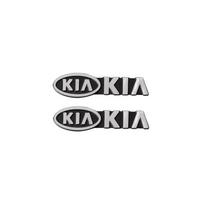 2/4Pcs Car Aluminum Emblem Audio Speaker Badge Sticker For KIA Sportage Ceed Sorento Cerato Optima Picanto Rio Soul K5 K3 K2