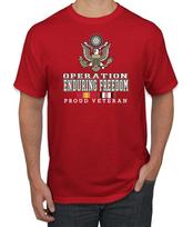 Operation Iraqi Enduring Freedom Color Red Men T- Shirt S