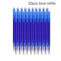 20Pcs/Set Magic Erasable Gel Pen Refills Colorful 8 Colors Erasable Gel Pen Refills School Office Writing Supplies Stationery