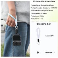 1Pc Wrist Stretch Strap Handle Holder Bend For DJI Osmo Nano Anti-loss Wrist Rope Camera Accessories balta