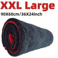 Ultra Absorbent Car Towel Xxl Extra Large Microfiber Drying Towel - Ultra Absorbent Thickened Technology With Twist Ring Design
