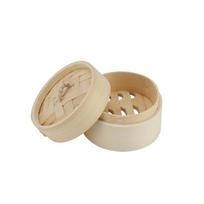 Wooden Color Bamboo Steamer With Lid Candy Case Durable Bamboo Shampoo Bar Holder  Wedding Birthday