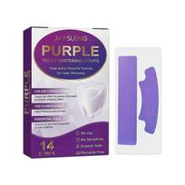 Jaysuing Purple Bright White Dental Stickers, Yellow Stain Removal Deep Cleaning Care For Oral Healt