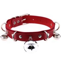 Cosplay Girl Night Bar Bondage Chokers Harajuku Gothic Black Goth Punk Sexy Pu Leather Collar Chocker Crash Bell Choker Necklace