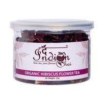 Hibisko žiedų arbata (25 g), Ekologiška Hibiscus gėlių arbata, indiškas chai
