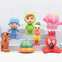 Pocoyo 7 vnt./rinkinys Gyvūno žaislas Paukštis Antis Dramblys Lėlės Modelis Scenos Ornamentai Anime Animacinis Mielas PVC figūrėlės Žaislai Vaikams Suaugusiems Vaikų gimtadienio dovana